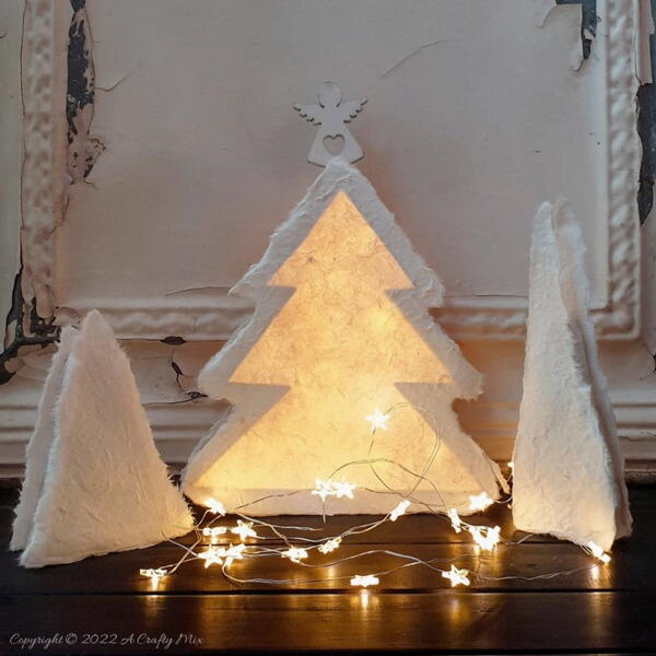 Cozy Paper Christmas Trees