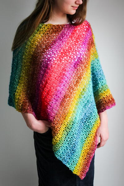 Bijou Asymmetrical Poncho