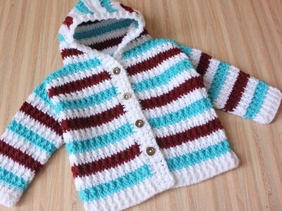 Baby Crochet Hoodie Jacket/explain Sizes Crochet Baby Seamless Hoodie Cardigan