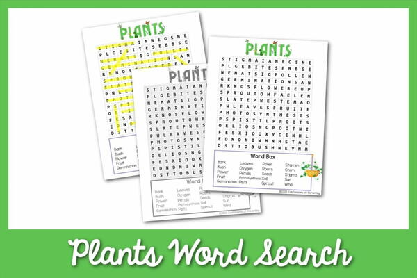 The Best Free Plants Word Search Printable