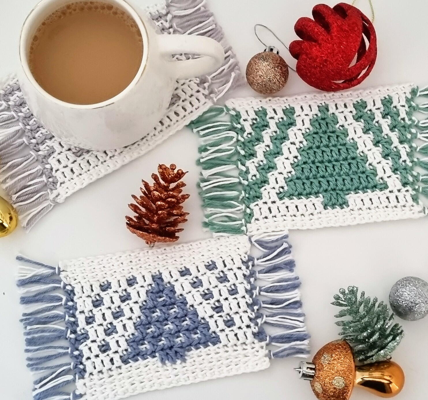 Tree Coaster Christmas Tree Coaster | AllFreeHolidayCrafts.com