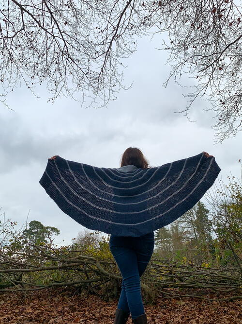 Lunar Ripples Shawl