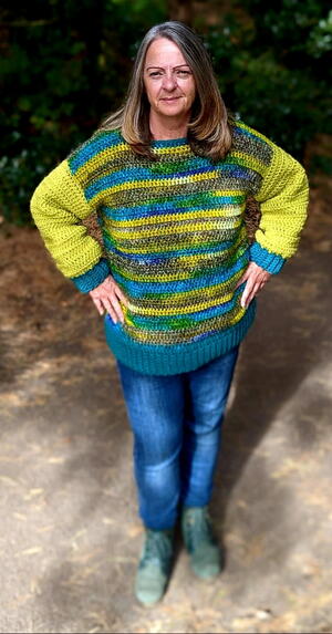 Mystic Garden Easy Crochet Sweater Pattern