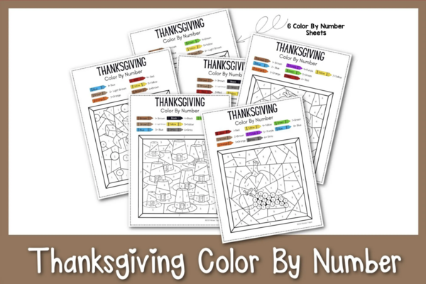 Thanksgiving Color By Number