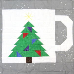 Christmas Tree Mug Quilt Block Pattern