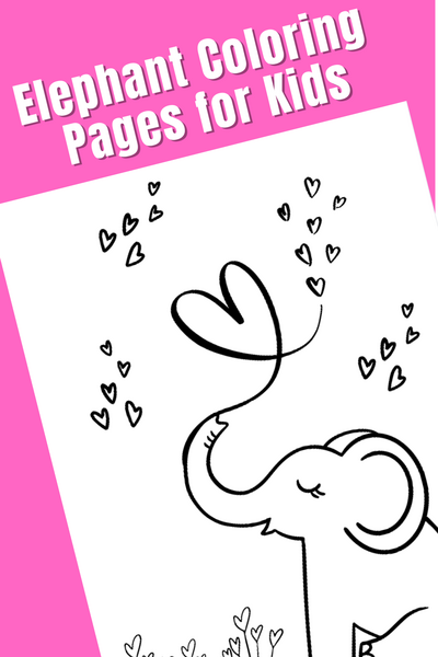 Fun & Free Elephant Coloring Pages