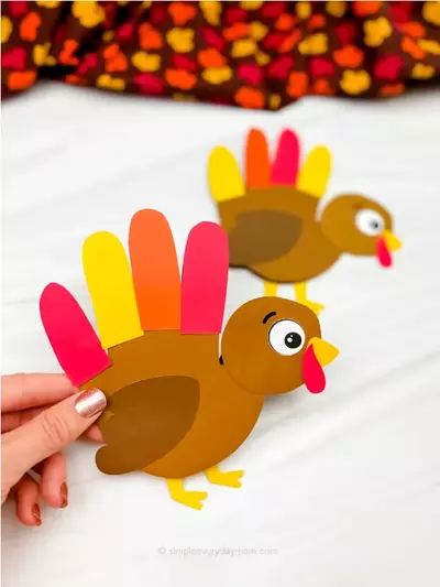 Turkey Handprint Card Craft