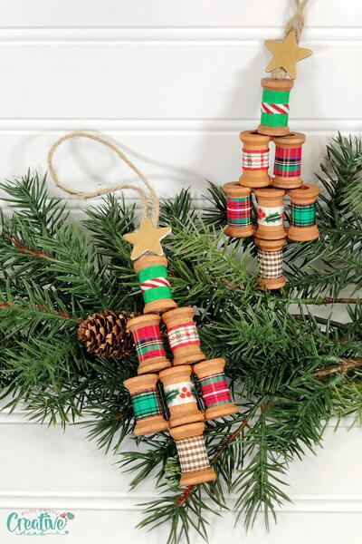Wooden Spool Ornaments