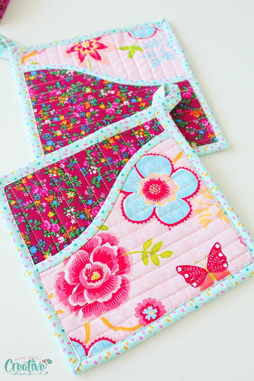 Square Kitchen Potholders