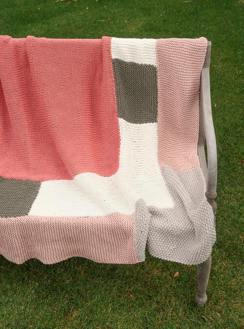 Dovetail Easy Blanket Knitting Pattern