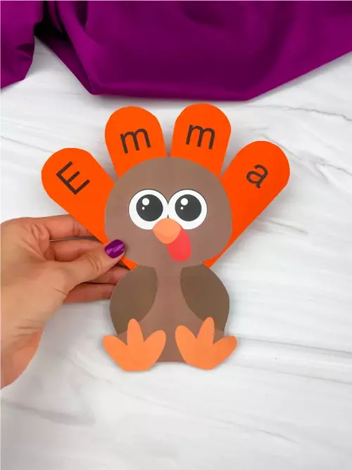 Name Turkey Craft For Kids