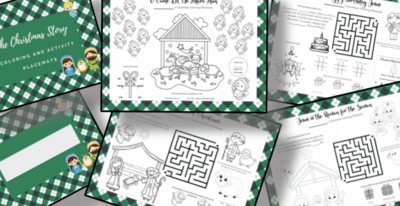 Free Paper Placemats Christmas Printable
