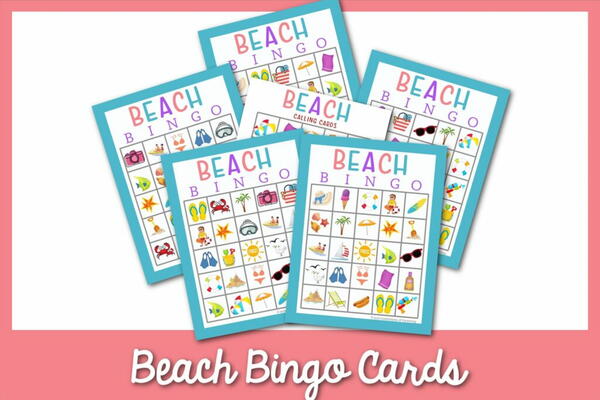Free Beach Bingo Game Cards