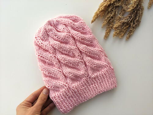 Faux Cable Hat