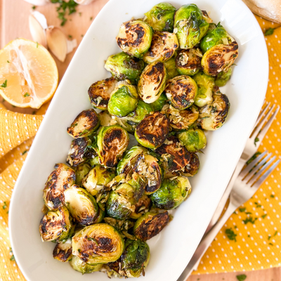 Spanish Garlic Brussels Sprouts | Insanely Delicious & Easy To Make