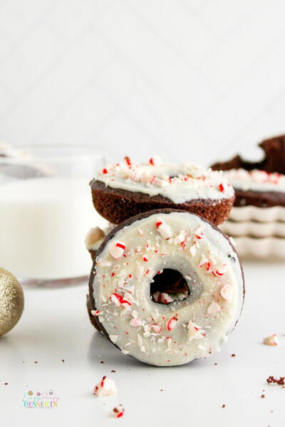 Peppermint Mocha Donuts