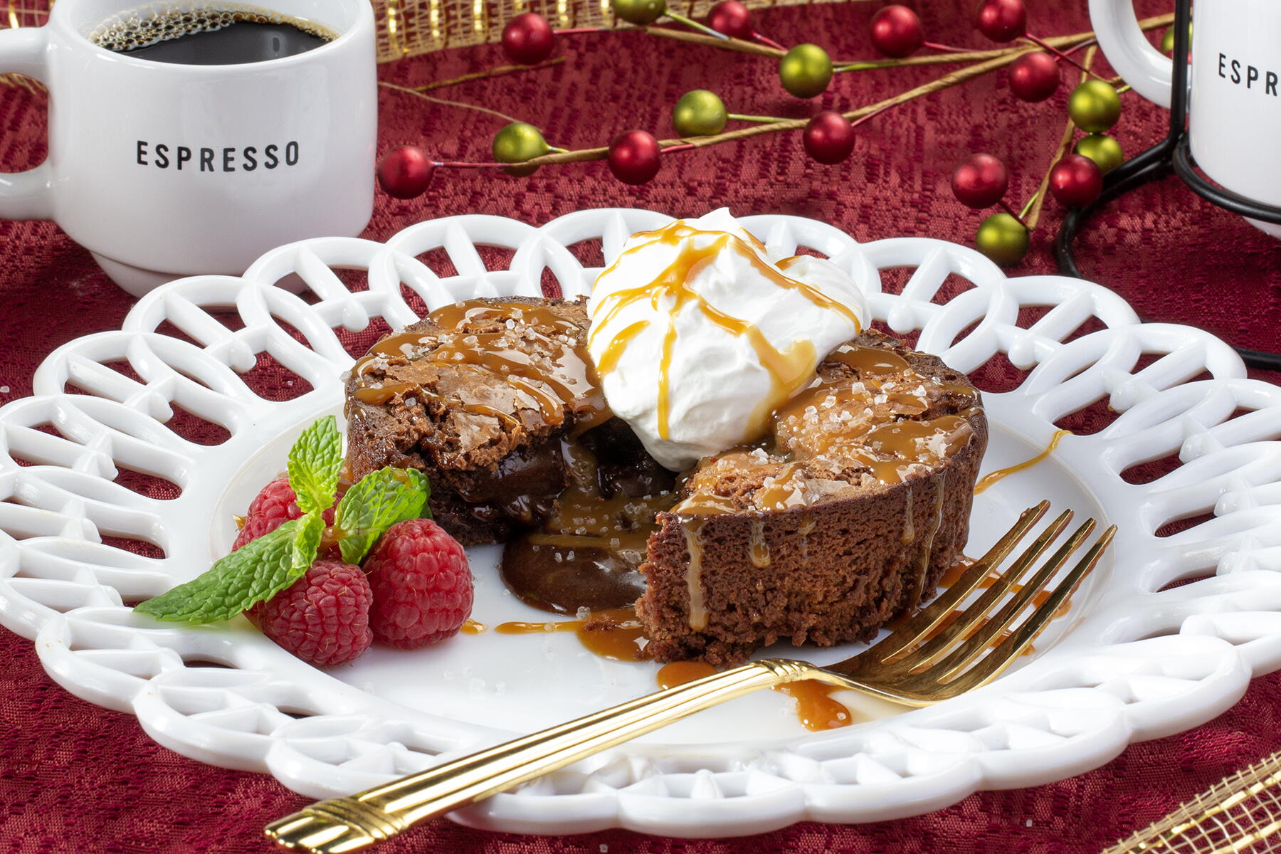 Salted Caramel Lava Cakes