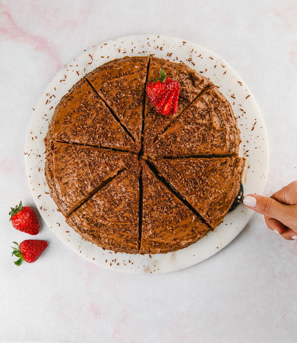 Flourless Chocolate Cake with Walnuts