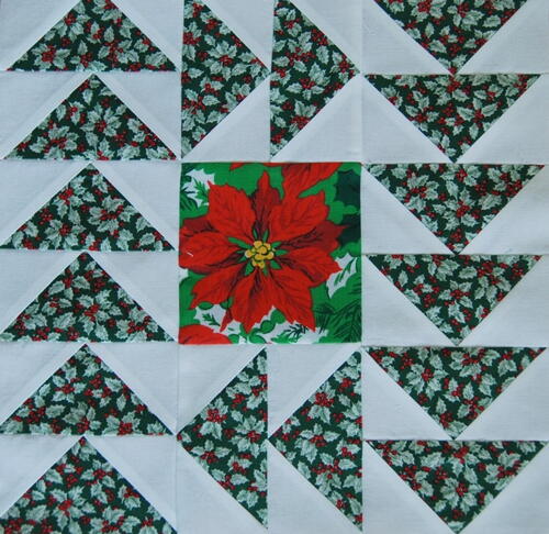 Vintage Christmas Geese Block