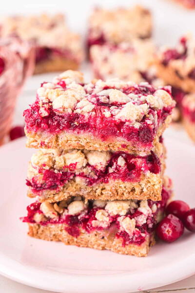 Cranberry Crumble Bars