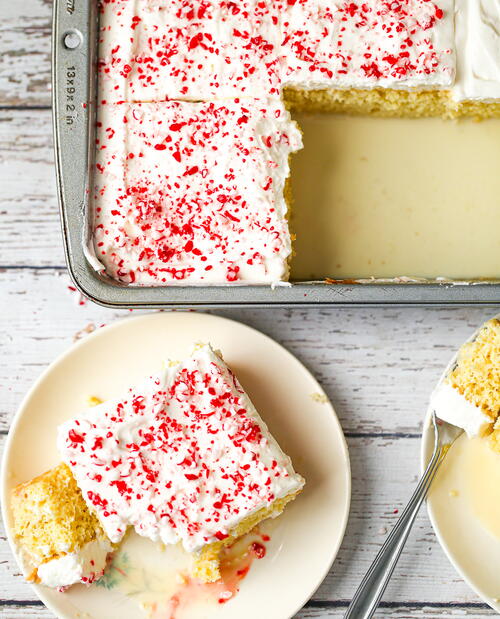 Peppermint Tres Leches Cake