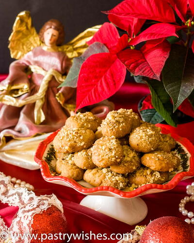 Melomakarona Greek Christmas Honey Cookies
