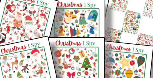 Free I Spy Christmas Printable
