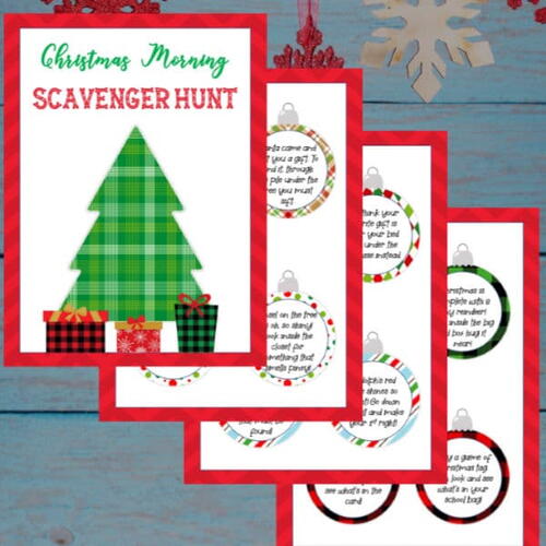 Free Printable Christmas Scavenger Hunt Clues