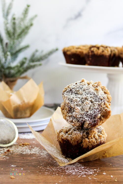 Gingerbread Streusel Muffins