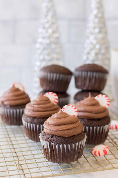 Peppermint Mocha Cupcakes