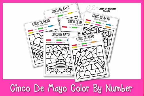 Color By Number Cinco De Mayo