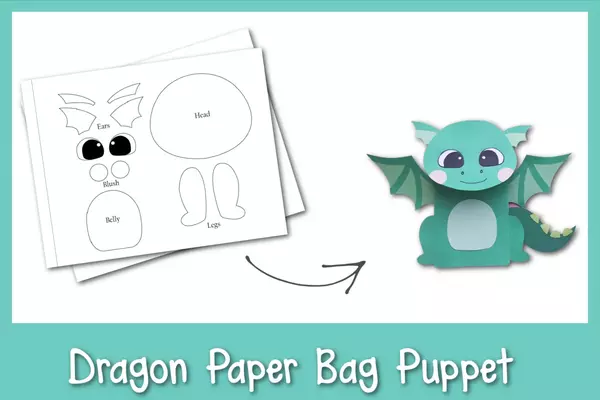 Dragon Paper Bag Puppet