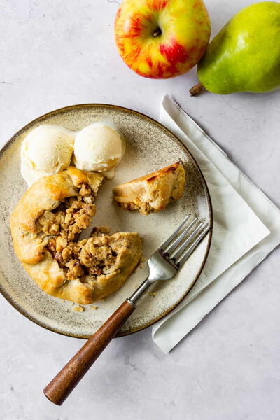 Gluten-free Apple Pear Galettes