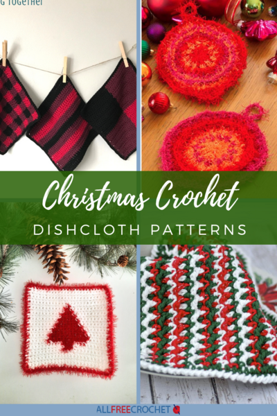 12 Crochet Christmas Dishcloth Patterns