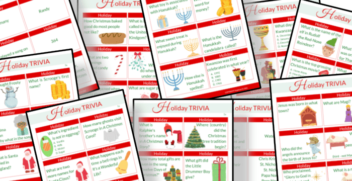 Holiday Trivia Questions And Answers Printable | AllFreeKidsCrafts.com
