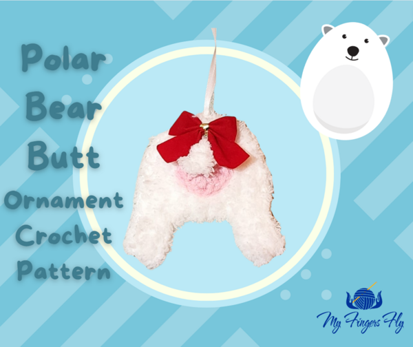 Polar Bear Butt Ornament