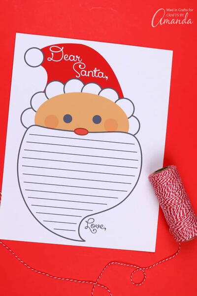 Free Letter To Santa Printable