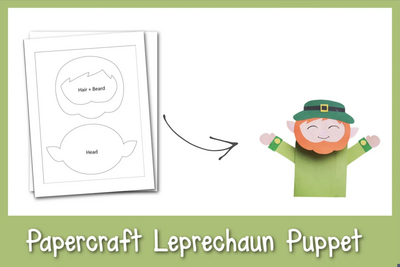 Papercraft Leprechaun Puppet
