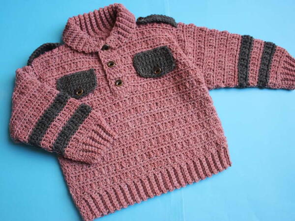 Pullover Crochet Collar Sweater New 2022 Pattern Explain All Sizes