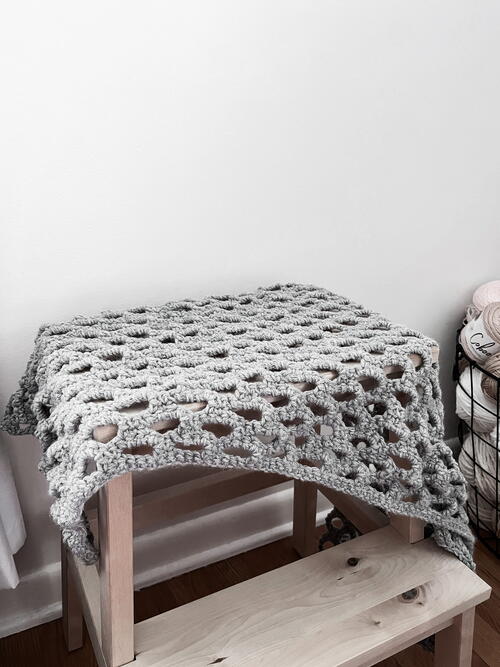 Easy Open Crochet Blanket Pattern