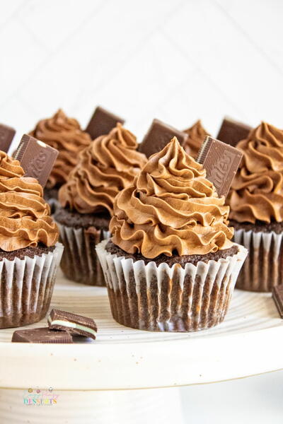 Creamy Chocolate Mint Cupcakes