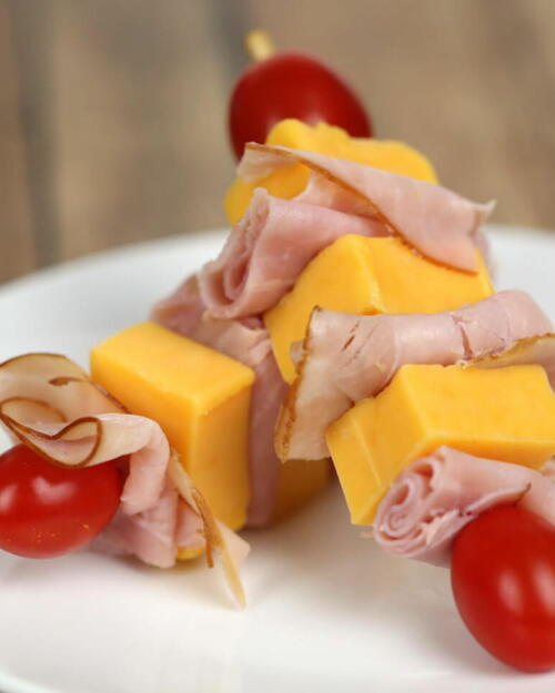 Ham And Cheese Appetizer Skewers