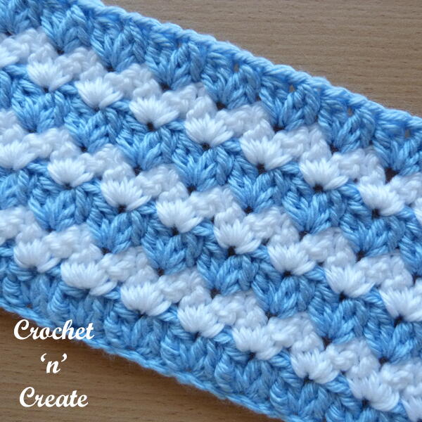 Cluster V Crochet Stitch