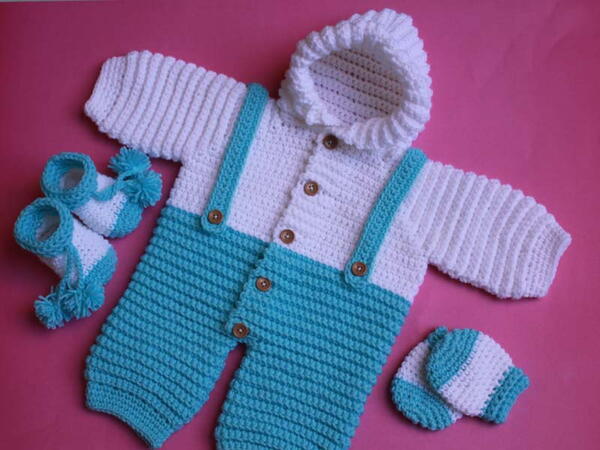 Baby Onesie Hoodie Romper/hooded Crochet Baby Romper Free Pattern | AllFreeCrochet.com baby-onesie-hoodie-romper-hooded-crochet-baby-romper-free-pattern-allfreecrochet-com