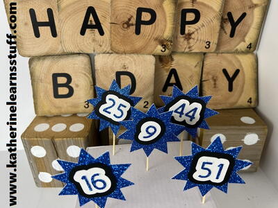 Diy Birthday Number Cupcake Toppers