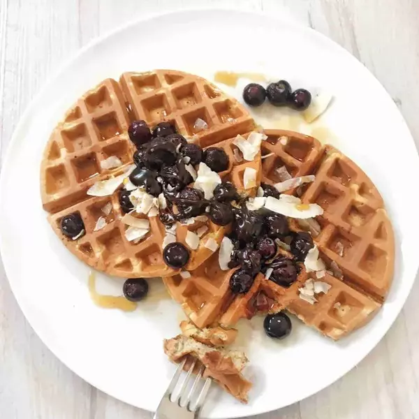 Three Ingredient Vegan Waffles