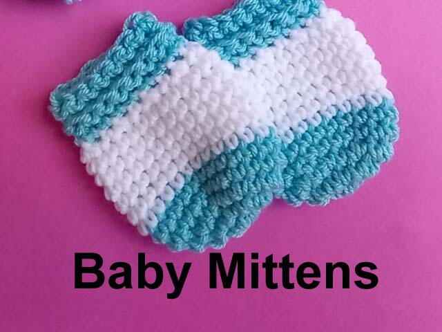 Super Easy Little Baby Mittens