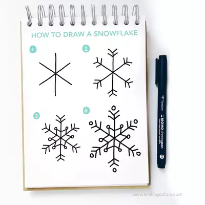 Snowflake Drawing Ideas