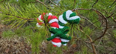 Christmas Candy Cane Ornament