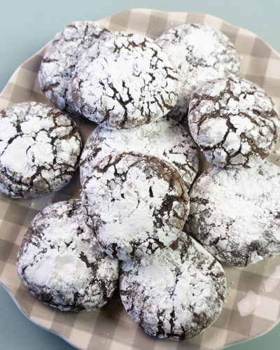 Crinkle Brownie Cookies